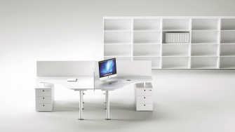 Modular Shelf Contemporary Laminate Commercial Framework