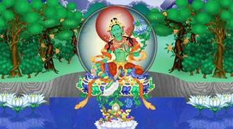 Green Tara Wallpaper