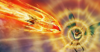 Sky Battle Talonflame Vs Noivern Go Anime
