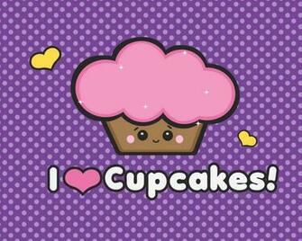 Cartoon Cupcakes Wallpaper