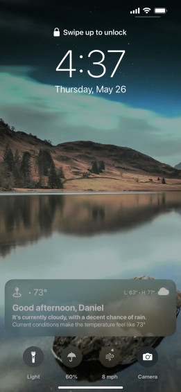 Get Ios S Live Weather Lock Screen Wallpaper On Your