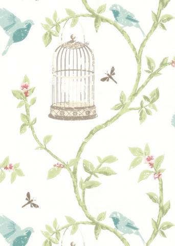 Nina Campbell Bird Cage Walk Wallpaper