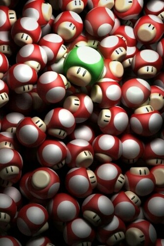 1up Super Mario Mushroom iPhone HD Wallpaper