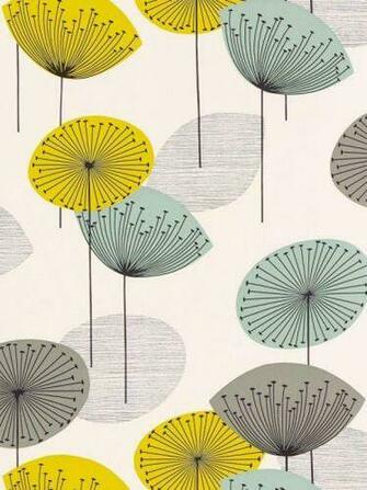 John Lewis Sanderson Dandelion Clocks Wallpaper Dopwda104 Chaffinch