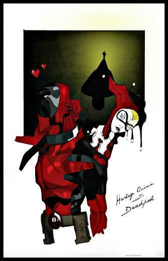 Harley Quinn And Deadpool Meets By