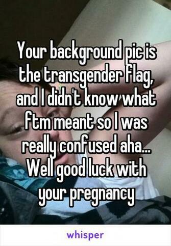 Your Background Pic Is The Transgender Flag And I Didn T Know