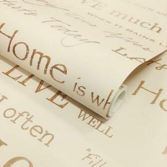 Love Wallpaper Shimmer Wall Quotes Cream Gold