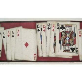Poker Hands Playing Cards Wallpaper Border All Walls