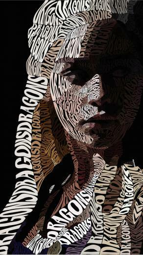 Khaleesi Typography Wallpaper For Motorola Moto X