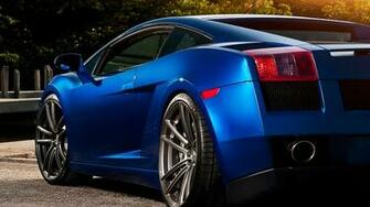 Lamborghini Gallardo Bleu Papier Peint Allwallpaper In