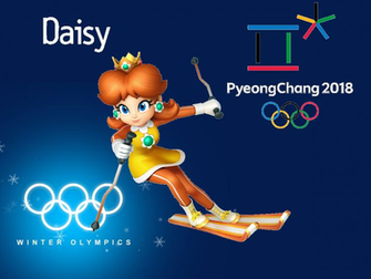 Daisy Mario And Sonic Pyeongchang By