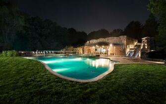 Night HD Wallpaper Wonderful Pool In The