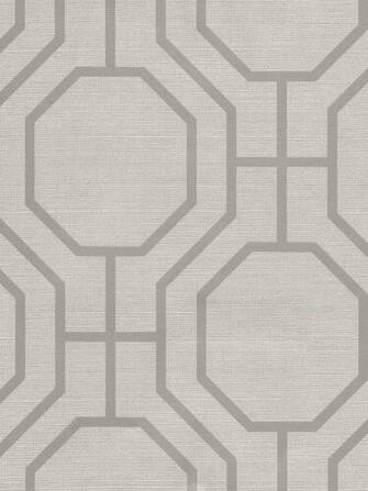 Grey Lattice Modern Wallpaper Traditional