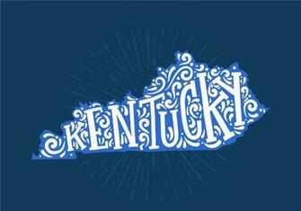 State Of Kentucky Lettering Inspirational Wall Art
