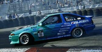 Ae86 Panda Trueno Drifting Sideways Cars Wallpaper