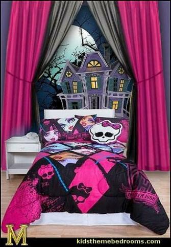 Wallpaper Skull Bedroom Decorating Ideas Monster High