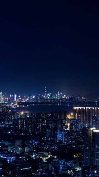 Night City Lights Wallpaper iPhone At