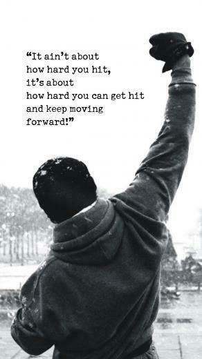 Rocky Motivational Words Android Wallpaper