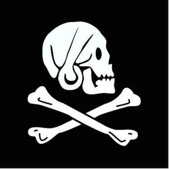 Pirate Flag Jolly Roger Photo Cutouts