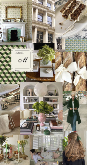 March Moodboard Desktop iPhone Wallpaper
