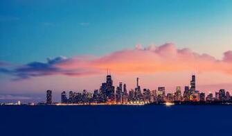 Usa Illinois Chicago Lake Michigan Endurance Evening