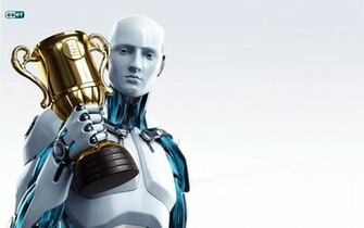 Eset Nod32 3d Robot HD Wallpaper In For