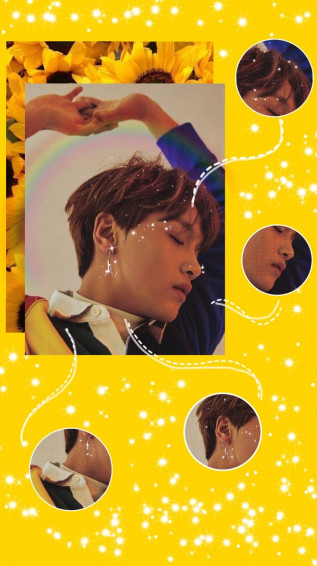 Haechan Nct Fullsun Sparkly Yellow Sunflowers Aesthetic In