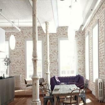 White Brick Effect Distressed A S Creation Wallpaper