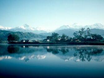 Pokhara Phewa Lake Wallpaper Stock Photos
