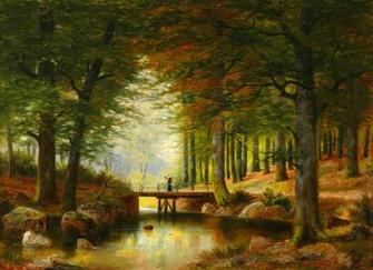 Walk In Autumn Forest Wallpaper