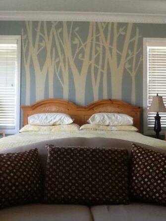 Birch Trees Silhouette Used Painter S Tape To Shape Art