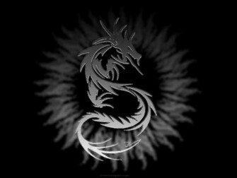 Tribal Metal Dragon Wallpaper