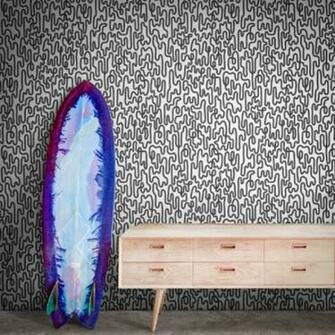 Funky Modern Statement Wallpaper Feathr