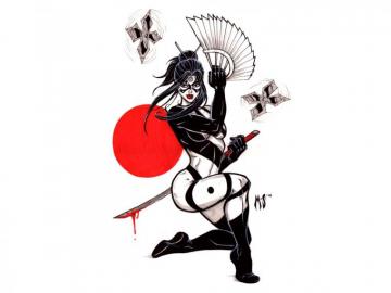 Miscellaneous Daredevil Lady Bullseye iPad iPhone HD Wallpaper