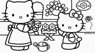Gambar Hello Kitty Untuk Diwarnai Deloiz Wallpaper