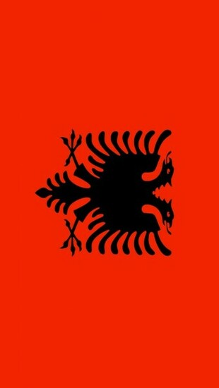 Albania Flag iPhone Wallpaper HD