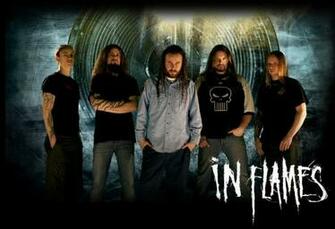 Flames Death Metal Band Photo Image Wallpaper