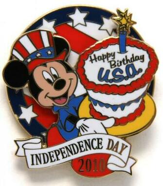 Fourth Of July Disney Pins