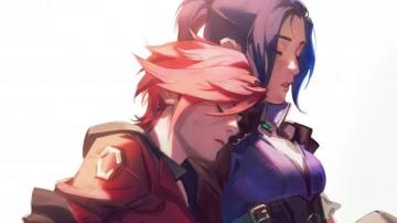 Vi Caitlyn Arcane Wallpaper iPhone Phone 4k 2700e
