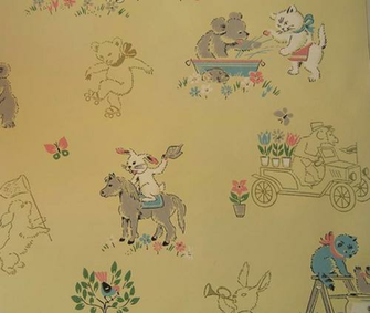 Vintage Kid S Wallpaper Petit Sparrow