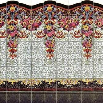 Spanish Tile Designs Reproduced In Miniature By Reminiscencepapers
