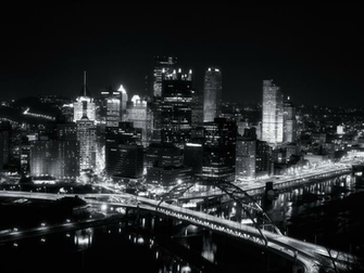 Black And White City Wallpaper Mansion