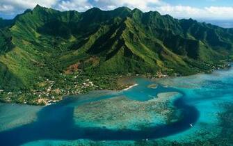 Moorea Island Wallpaper Stock Photos
