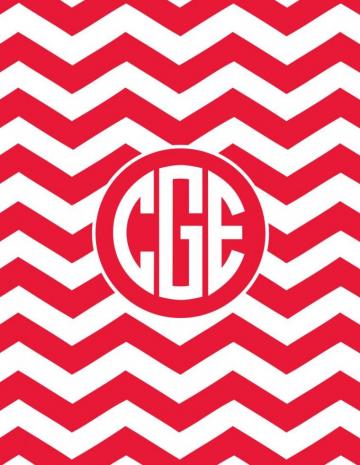 Chevron Monogram Desktop Background Zoom Background