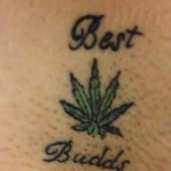 Picstopin Compin Pin Marijuana Tattoo