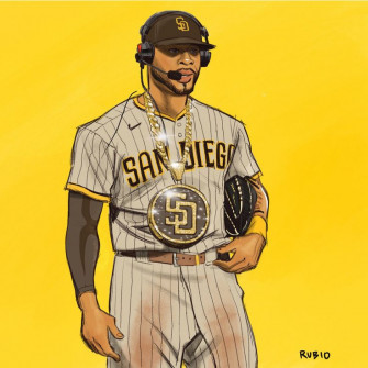 Tommy Pham By Bobby Alcid Rubio San Diego Padres Baseball
