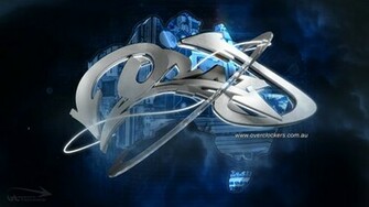 Techy 3d Graffiti Wallpaper