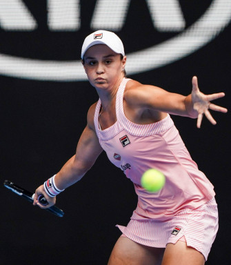 Ashleigh Barty During Intense Match F0x3pqdgwe0kik0w Wallpaper