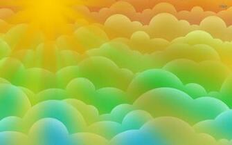 Sun Rays Shining Down On Clouds Wallpaper
