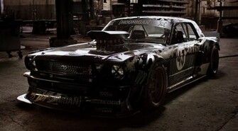 Wallpaper Ken Block Drift Ford Mustang